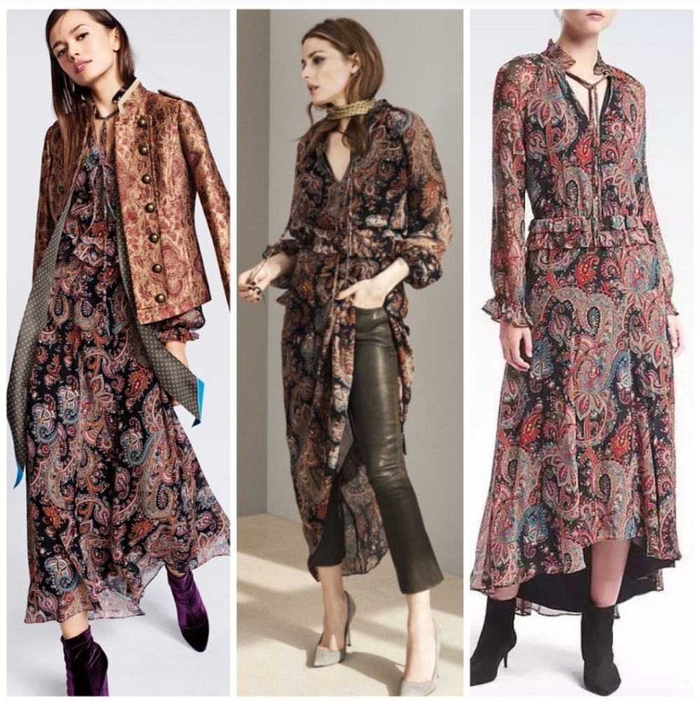 Olivia Palermo x Banana Republic Boho Midi Dress